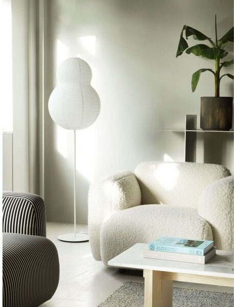 Podne Lampa Normann Copenhagen, Bijela, Dnevna soba, Papirnati karton