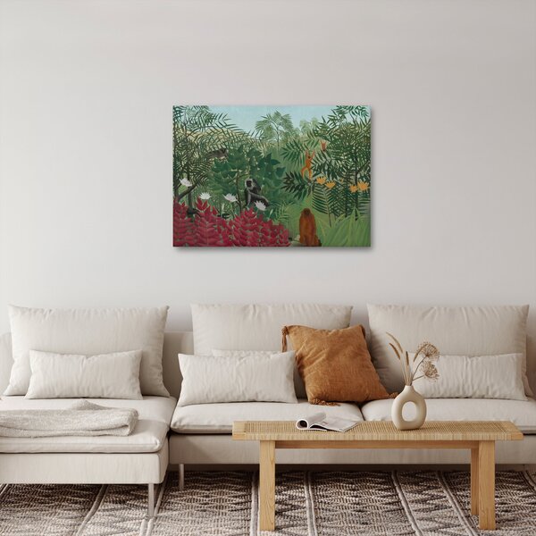 Slika - Henri Rousseau, Tropical Forest with Monkeys, reprodukcije (70x50 cm)