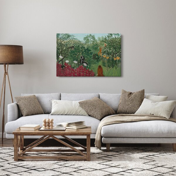 Slika - Henri Rousseau, Tropical Forest with Monkeys, reprodukcije (90x60 cm)
