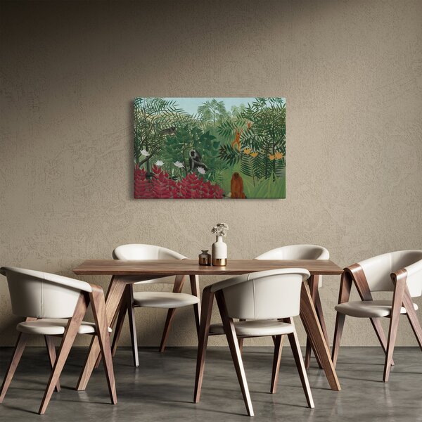 Slika - Henri Rousseau, Tropical Forest with Monkeys, reprodukcije (90x60 cm)