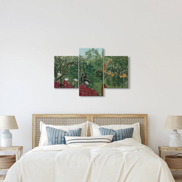 Slika - Henri Rousseau, Tropical Forest with Monkeys, reprodukcije (90x60 cm)