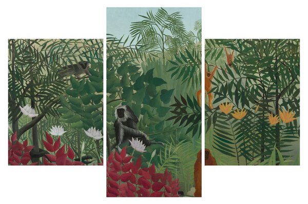 Slika - Henri Rousseau, Tropical Forest with Monkeys, reprodukcije (90x60 cm)