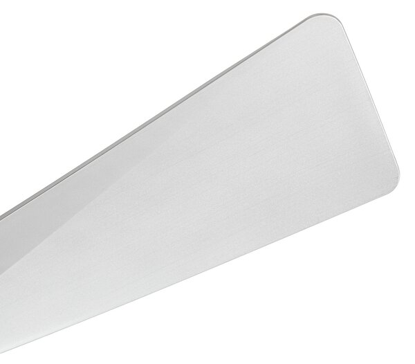 Stropni ventilator Ventoro, srebrni, metal, Ø 132 cm - Lucande Lucande, Ventoro, Metalik, Dnevna soba, Metal, Moderan