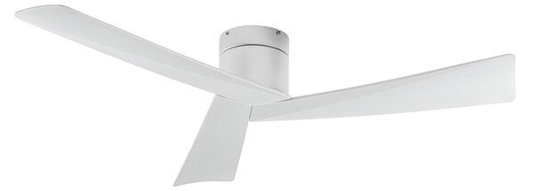 Stropni ventilator Ventoro, srebrni, metal, Ø 132 cm - Lucande Lucande, Ventoro, Metalik, Dnevna soba, Metal, Moderan
