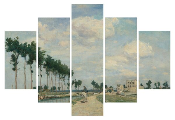 Slika - Johan Barthold Jongkind, The Towpath, reprodukcije (150x105 cm)