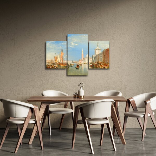 Slika - Joseph Mallord William Turner, Venice the Dogana and San Giorgio Maggiore, reprodukcije (90x60 cm)