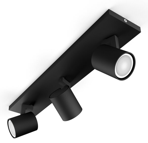 Stropne Svjetiljka Philips Hue, Philips Hue Runner, prigušiv, Crno, Dnevna soba, Aluminij, Moderan