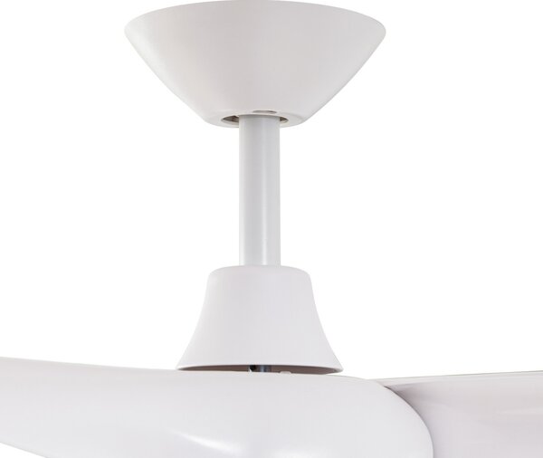 LED stropni ventilator Briya, CCT, prigušiv, Ø 116 cm, bijeli - Lindby Lindby, Briya, prigušiv, Bijela, Dnevna soba, Plastika, Moderan