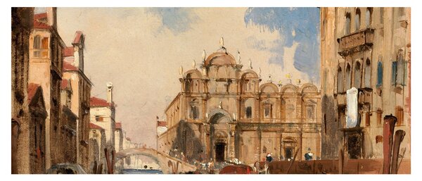 Slika - Jules-Romain Joyant, The Scuola di San Marco, Venice, reprodukcije (120x50 cm)