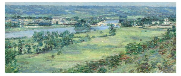 Slika - Theodore Robinson, The Valley of the Seine, From the Hills of Giverny, reprodukcije (120x50 cm)