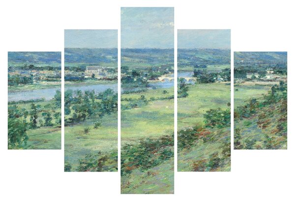 Slika - Theodore Robinson, The Valley of the Seine, From the Hills of Giverny, reprodukcije (150x105 cm)