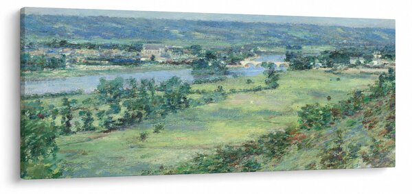 Slika - Theodore Robinson, The Valley of the Seine, From the Hills of Giverny, reprodukcije (120x50 cm)