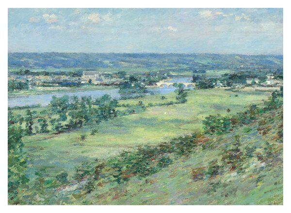 Slika - Theodore Robinson, The Valley of the Seine, From the Hills of Giverny, reprodukcije (70x50 cm)