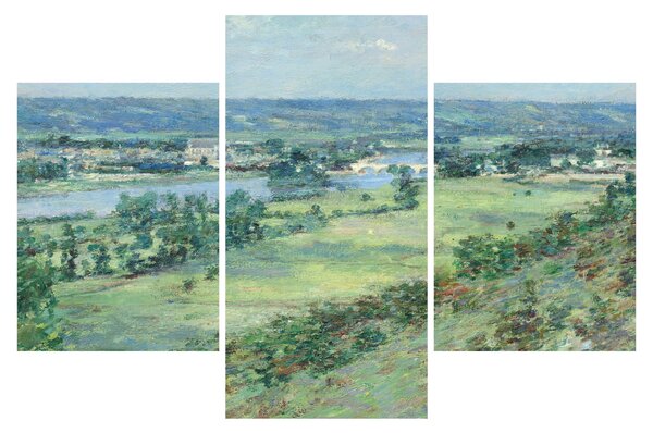 Slika - Theodore Robinson, The Valley of the Seine, From the Hills of Giverny, reprodukcije (90x60 cm)