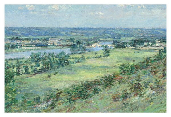 Slika - Theodore Robinson, The Valley of the Seine, From the Hills of Giverny, reprodukcije (90x60 cm)