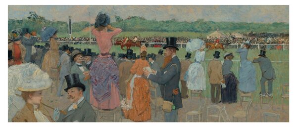 Slika - Jean-Louis Forain, The Races at Longchamp, reprodukcije (120x50 cm)