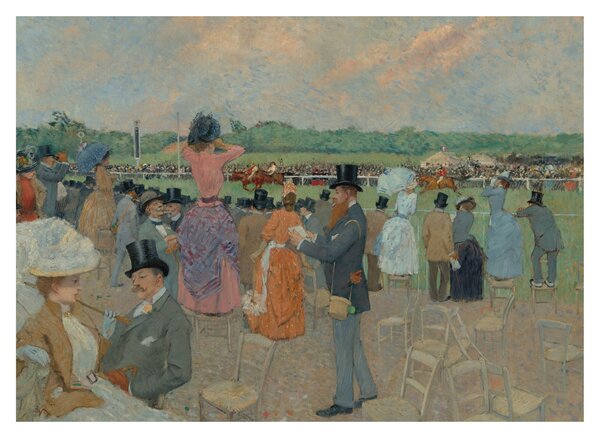 Slika - Jean-Louis Forain, The Races at Longchamp, reprodukcije (70x50 cm)