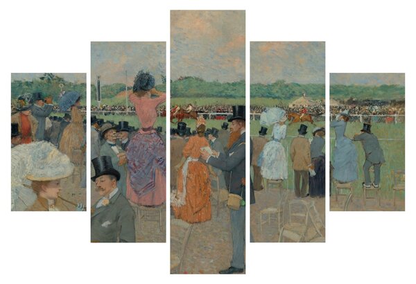Slika - Jean-Louis Forain, The Races at Longchamp, reprodukcije (150x105 cm)