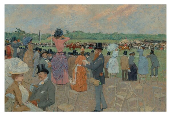 Slika - Jean-Louis Forain, The Races at Longchamp, reprodukcije (90x60 cm)