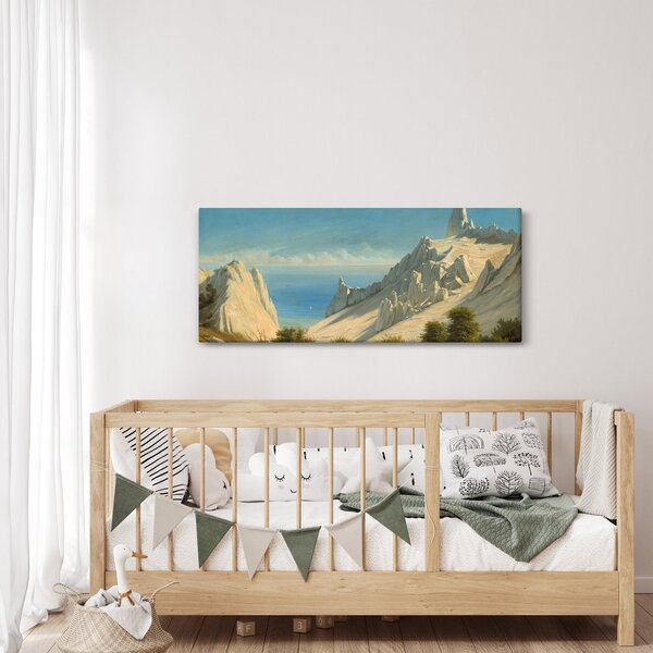 Slika - Georg Emil Libert, View of Sommerspiret, the Cliffs of Møn, reprodukcije (120x50 cm)