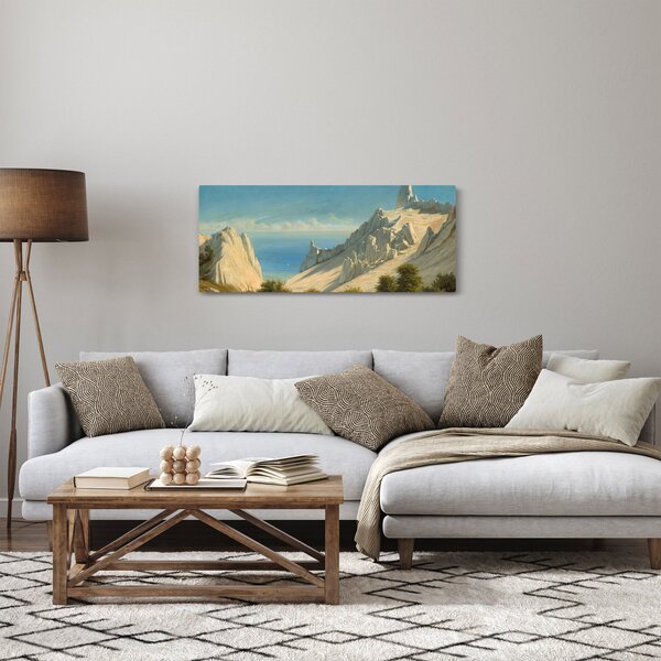 Slika - Georg Emil Libert, View of Sommerspiret, the Cliffs of Møn, reprodukcije (120x50 cm)