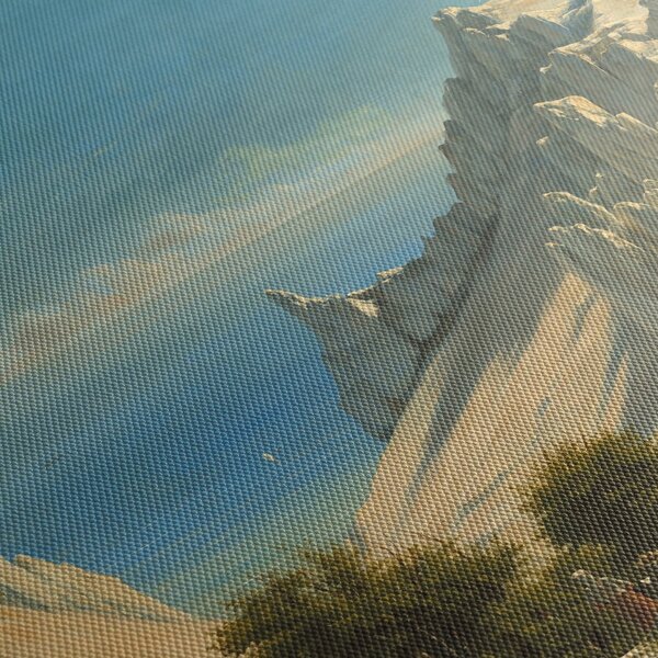 Slika - Georg Emil Libert, View of Sommerspiret, the Cliffs of Møn, reprodukcije (90x60 cm)