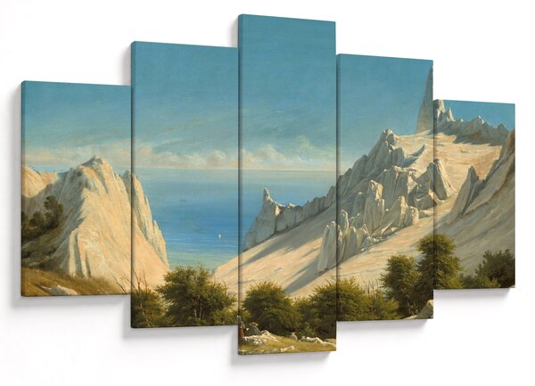 Slika - Georg Emil Libert, View of Sommerspiret, the Cliffs of Møn, reprodukcije (150x105 cm)