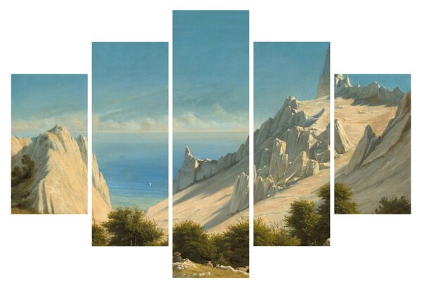 Slika - Georg Emil Libert, View of Sommerspiret, the Cliffs of Møn, reprodukcije (150x105 cm)
