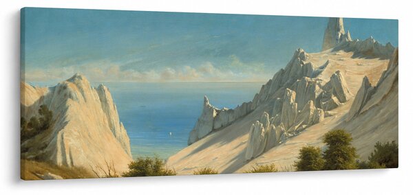 Slika - Georg Emil Libert, View of Sommerspiret, the Cliffs of Møn, reprodukcije (120x50 cm)