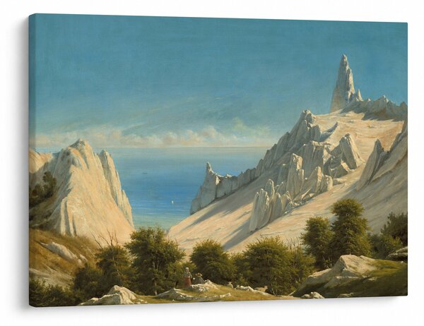 Slika - Georg Emil Libert, View of Sommerspiret, the Cliffs of Møn, reprodukcije (70x50 cm)