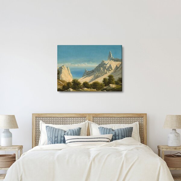 Slika - Georg Emil Libert, View of Sommerspiret, the Cliffs of Møn, reprodukcije (70x50 cm)