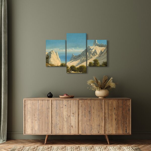 Slika - Georg Emil Libert, View of Sommerspiret, the Cliffs of Møn, reprodukcije (90x60 cm)