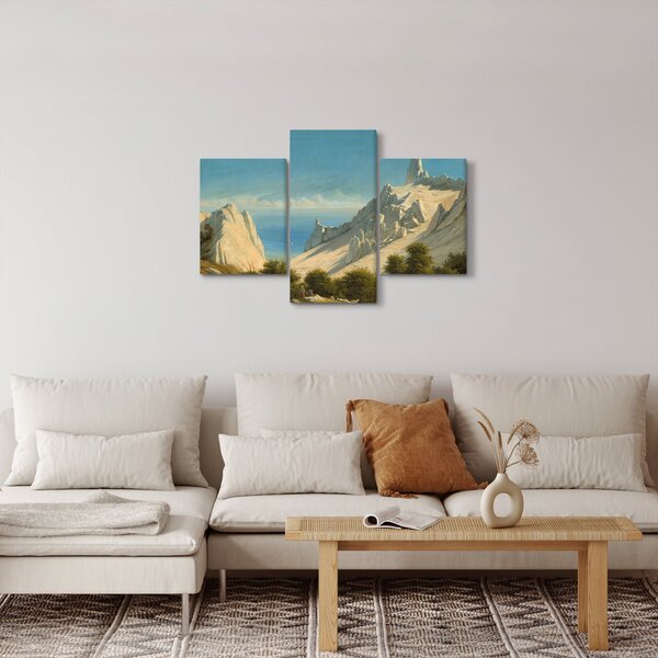 Slika - Georg Emil Libert, View of Sommerspiret, the Cliffs of Møn, reprodukcije (90x60 cm)