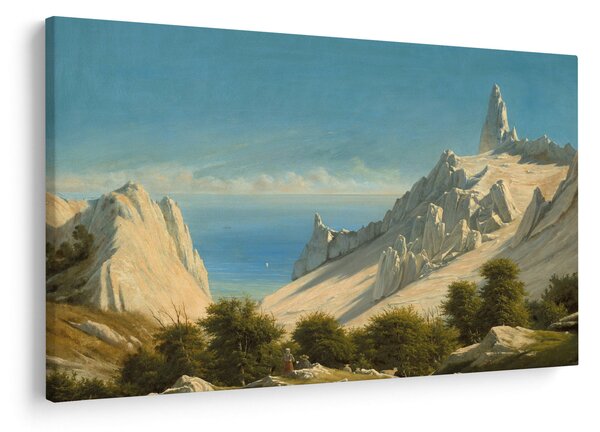 Slika - Georg Emil Libert, View of Sommerspiret, the Cliffs of Møn, reprodukcije (90x60 cm)