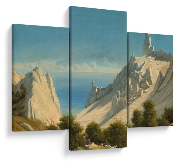 Slika - Georg Emil Libert, View of Sommerspiret, the Cliffs of Møn, reprodukcije (90x60 cm)