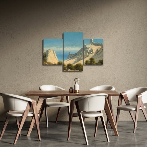 Slika - Georg Emil Libert, View of Sommerspiret, the Cliffs of Møn, reprodukcije (90x60 cm)