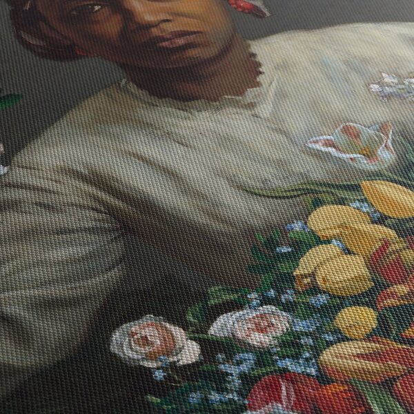 Slika - Frédéric Bazille, Young Woman with Peonies, reprodukcije (90x60 cm)