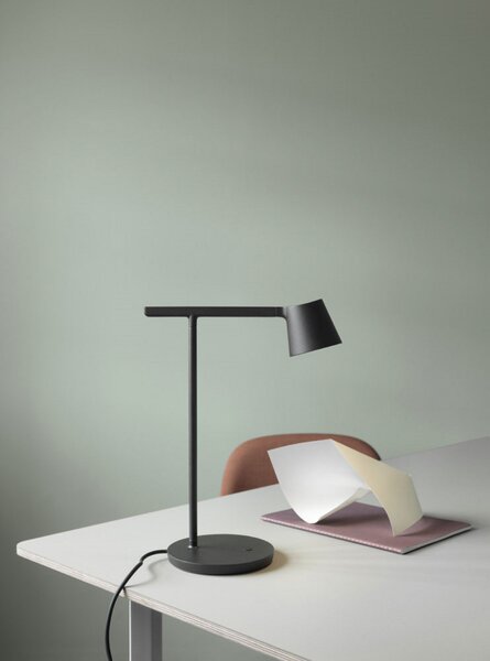 Stolne Lampa Muuto, prigušiv, Crno, Dnevna soba, Aluminij