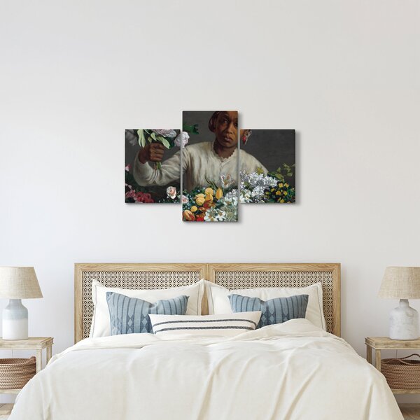 Slika - Frédéric Bazille, Young Woman with Peonies, reprodukcije (90x60 cm)
