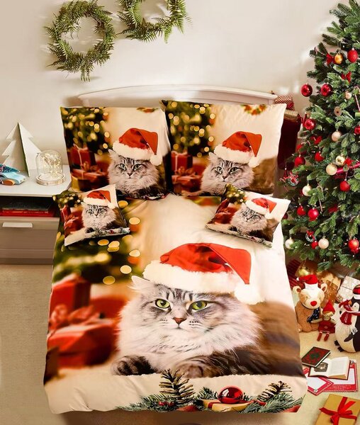 3D pamučna posteljina MAGIC PAWS šarena + Jastučnica 40x50 cm besplatno. Dimenzije posteljine: 70 x 90 cm | 140 x 200 cm