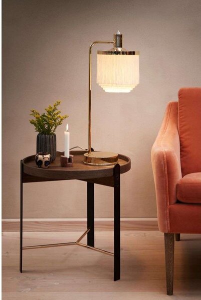 Stolne Lampa Warm Nordic, Fringe, Bež, Dnevna soba, Metal, Vintage