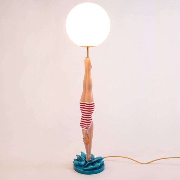 Stolne Lampa SELETTI, Crvena, Dnevna soba, Metal
