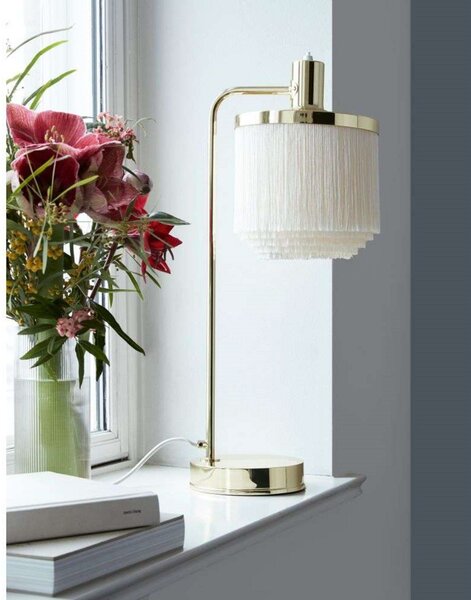 Stolne Lampa Warm Nordic, Fringe, Bež, Dnevna soba, Metal, Vintage