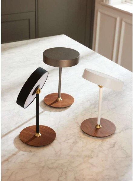 Stolne Lampa Halo Design, prigušiv, Crno, Dnevna soba, Metal