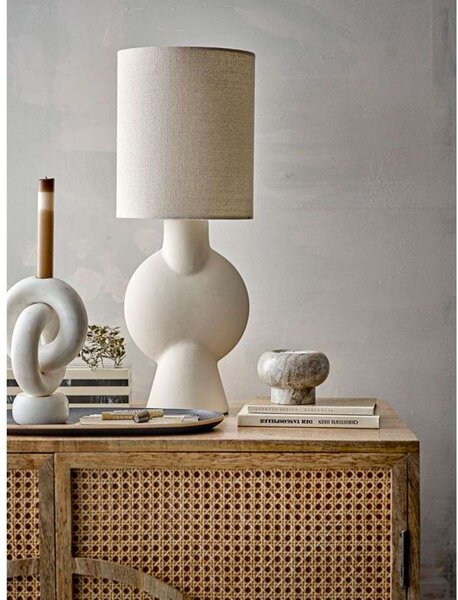 Stolne Lampa Bloomingville, Bež, Dnevna soba, Keramika, Skandinavski