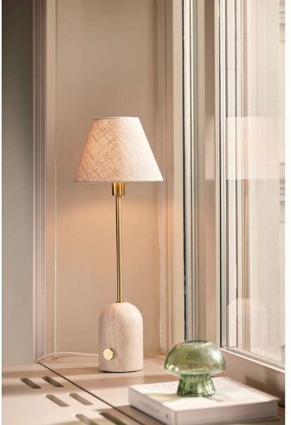 Stolne Lampa Globen Lighting, Bež, Spavaća soba, Kamen