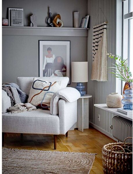 Stolne Lampa Bloomingville, Plava, Dnevna soba, Staklo