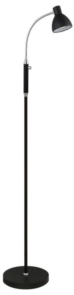 Podne Lampa Halo Design, Crno, Dnevna soba, Metal
