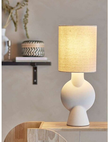 Stolne Lampa Bloomingville, Bež, Dnevna soba, Keramika, Skandinavski