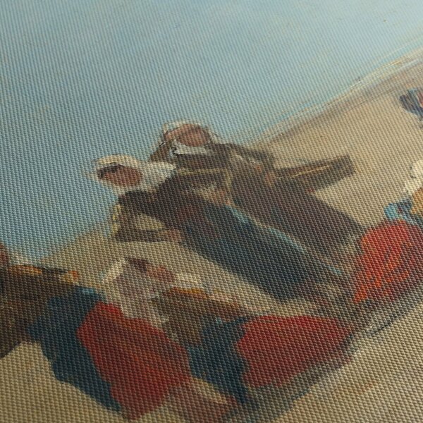 Slika - Eugène Boudin, Women on the Beach at Berck, reprodukcije (90x60 cm)